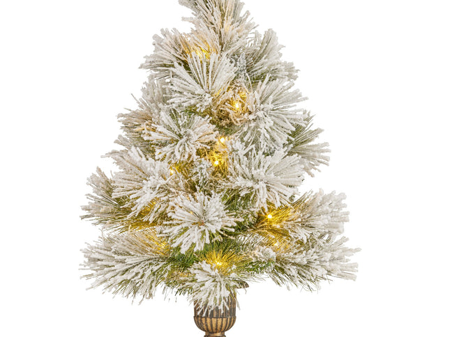 Christabelle 61cm Majestic Snow Tabletop Prelit Christmas Tree