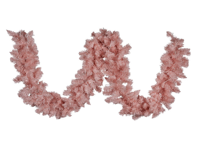 Christabelle 274cm Pretty In Pink Christmas Garland With Led Lights