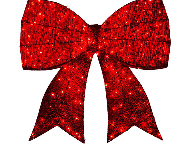 Christabelle 91cm Christmas Display Bow With Led And Twinkle Lights Festive Decoration