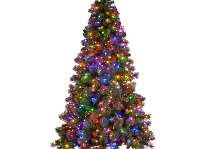 Christabelle 9ft Christmas Tree Glittery Gold Pine Needles 850 Led Lights Xmas