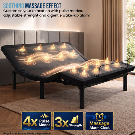 Therapedic Kinetic Advance Adjustable King Single Bed Base with Head Tilt