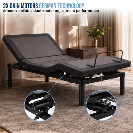 Therapedic Motion Adjustable King Single Bed Base with Wireless Remote