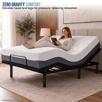 Therapedic Versa Adjustable Double Bed Base with Massage Function