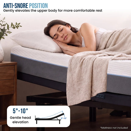 Therapedic Versa Adjustable Queen Bed Base with Massage Function