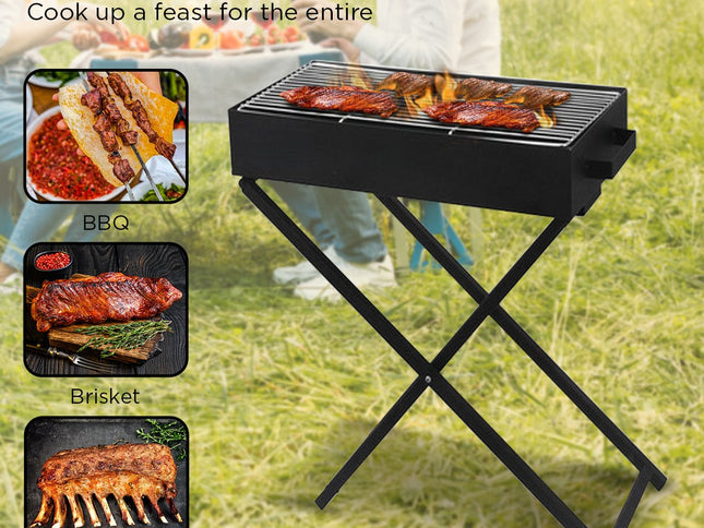 Wallaroo Charcoal BBQ Grill - Adjustable Height
