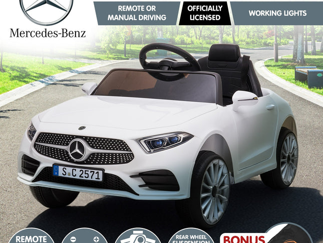 Kahuna Mercedes Benz CLS 350 Kids Electric Ride On Car with Remote Control - White