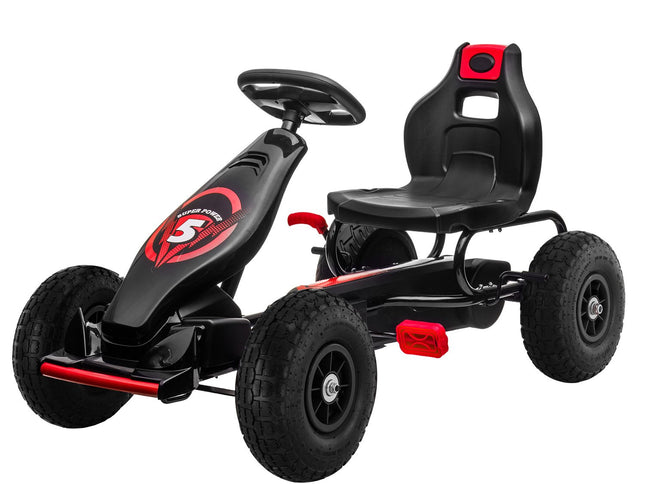 Kahuna G18 Kids Ride On Pedal Powered Go Kart Racing Style - Red