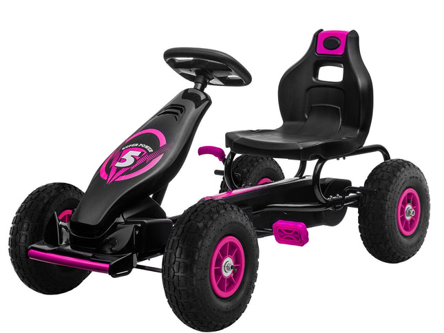 Kahuna G18 Kids Ride On Pedal Go Kart - Rose Pink