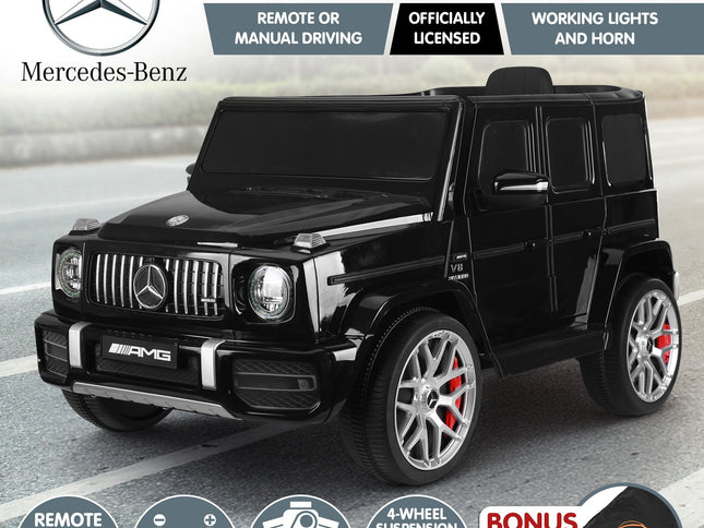 Kahuna Mercedes Benz AMG Licensed G63 Kids Electric Ride On Car Remote Control Dual 25W Motors Music Player LED Lights