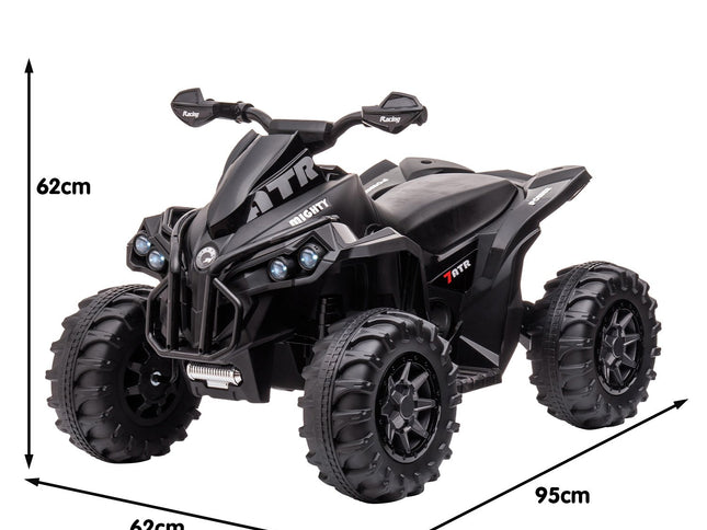 Kahuna GTS99 Kids Electric Ride On Quad Bike Toy ATV 50W - Black
