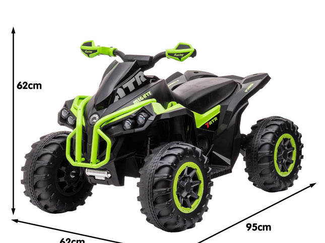 Kahuna GTS99 Kids Electric Ride On Quad Bike Toy ATV 50W - Green