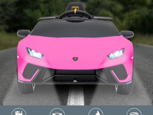 Kahuna Lamborghini Performante Kids Electric Ride On Car Remote Control by Kahuna - Pink
