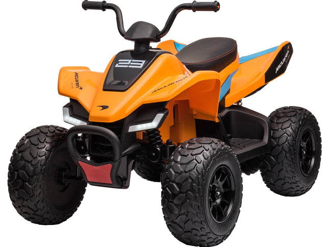 Kahuna Licensed MCL35 McLaren Kids Toy Ride On Electric Quad Bike - Orange