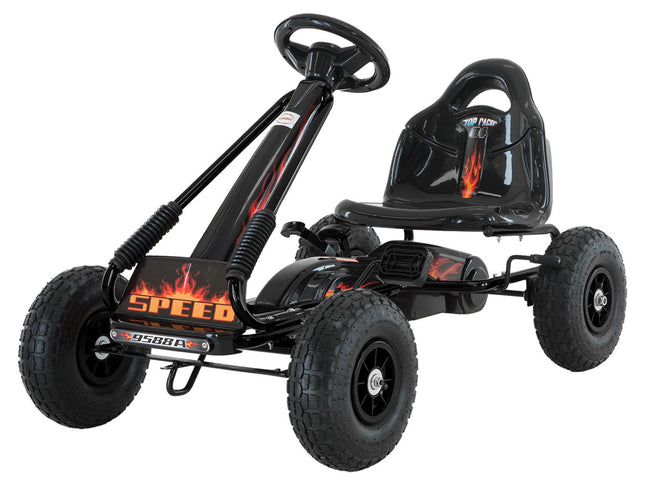 Kahuna G95 Kids Ride On Pedal-Powered Go Kart - Black