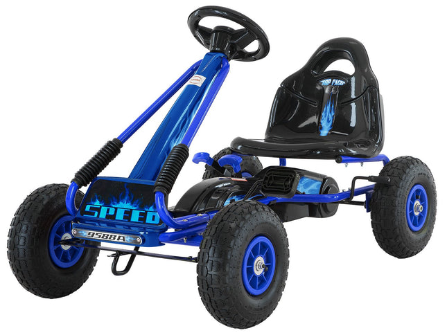 Kahuna G95 Kids Ride On Pedal Go Kart - Blue