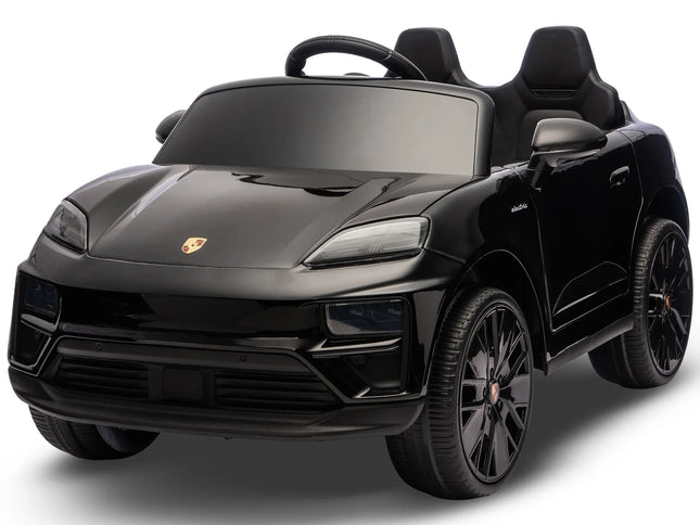 Kahuna Black Porsche Macan Turbo EV Kids Ride On Car 12V Electric Car