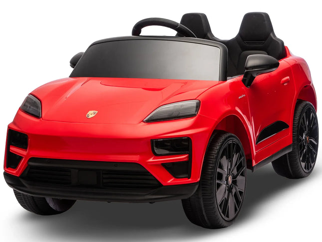 Kahuna Red Porsche Macan Turbo EV Kids Ride On Car 12V Electric Car