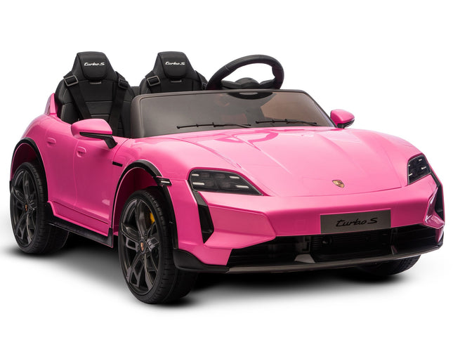 Kahuna Porsche Taycan Turbo S Kids Electric Ride On Car w/Remote Control 90W Four Wheel Suspension 2 Seater w/Seat Belt