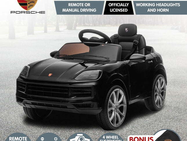 Kahuna Porsche Cayenne E Hybrid Coupe Licensed Kids Electric Ride On Car w/Remote Control 50W Dual Motors Speed Settings