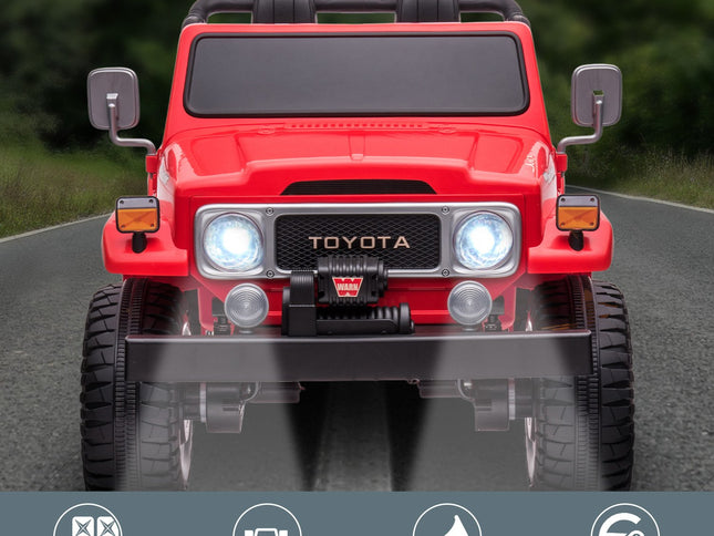 Kahuna Licensed Toyota FJ-40 Electric Kids Ride On Car by Kahuna - Red
