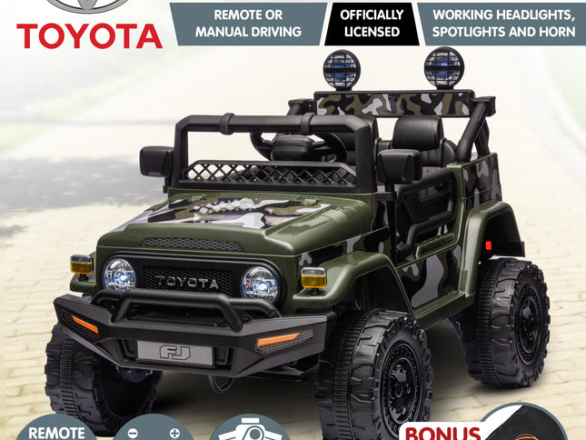 Kahuna Authorised Toyota FJ Cruiser Kids Electric Ride On Car - Green