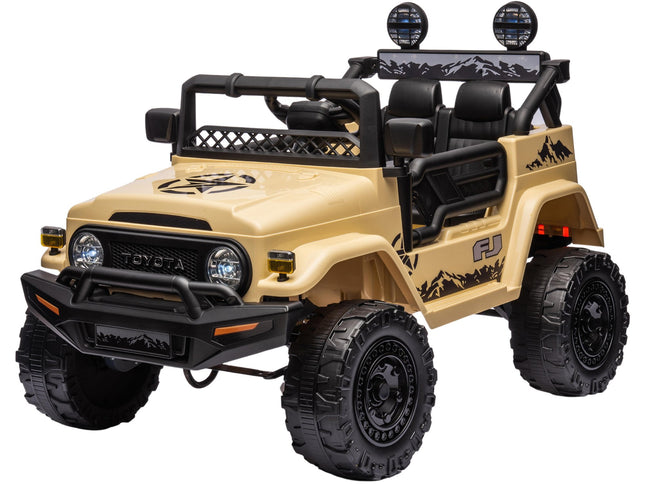Kahuna Authorised Toyota Fj Cruiser Kids Electric Ride On Car - Khaki