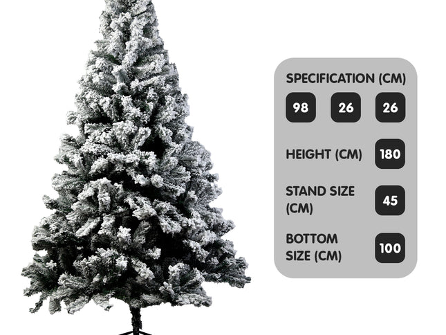 Christabelle Snow-Tipped Artificial Christmas Tree 1.8m - 850 Tips