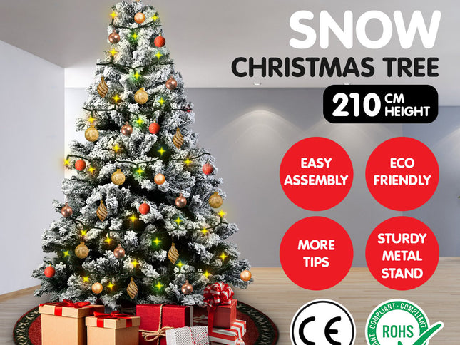 Christabelle Snow-Tipped Artificial Christmas Tree 2.1m 1200 Tips