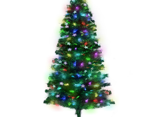 Christabelle 1.2m Enchanted Pre Lit Fibre Optic Christmas Tree Stars Xmas Decor