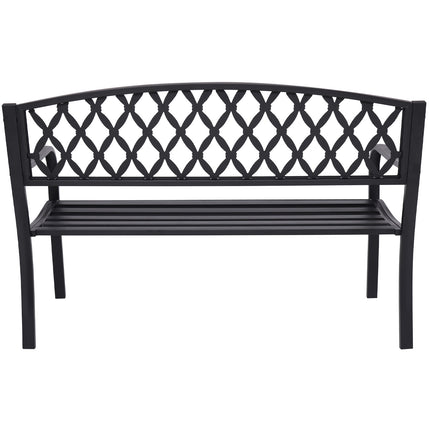 Wallaroo Steel Outdoor Garden Bench - Diamond
