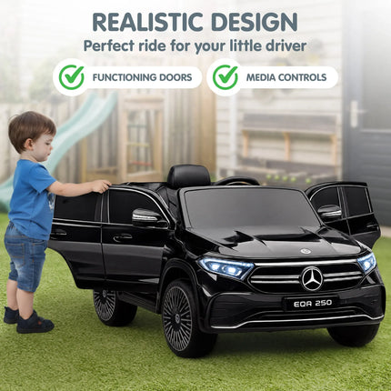 Kahuna Mercedes-Benz EQA 250 Kids 12V Electric Ride-On Car with Parental Remote Control