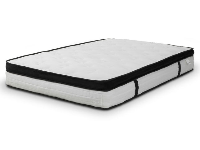 Laura Hill Queen Mattress Bed Size Euro Top 5 Zone Spring Foam 32cm Bedding Pocket