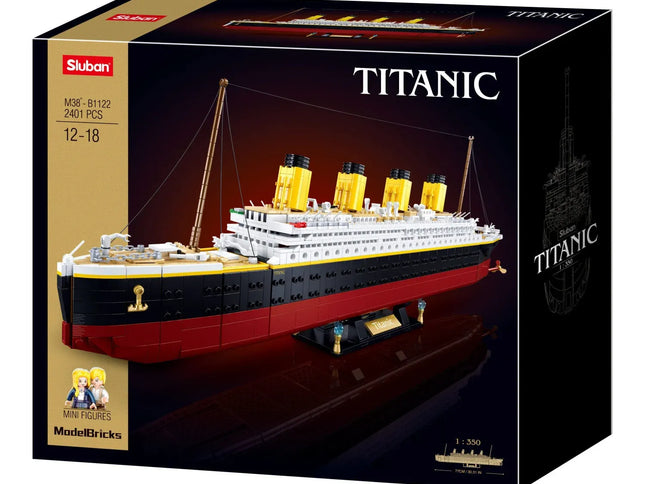 Sluban B1122 Model Kit 1:350 RMS Titanic Ocean Liner Cruise Ship Large Model Maritime