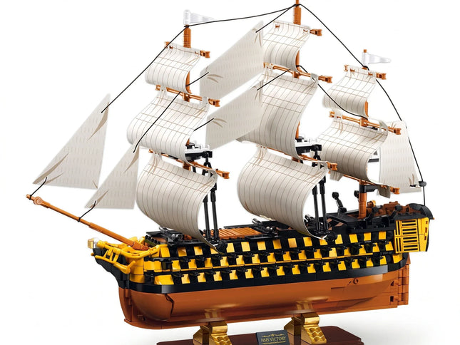 Sluban B1552 Model Kit 1:200 HMS Victory Sailing Battleship Warship Navy Vessel Boat