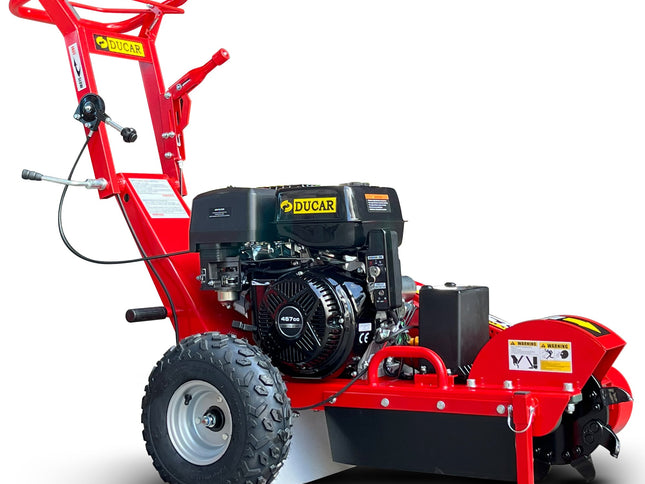 Ducar Stump Grinder 457cc 18HP Petrol Engine with Key Start & Tungsten Carbide Teeth
