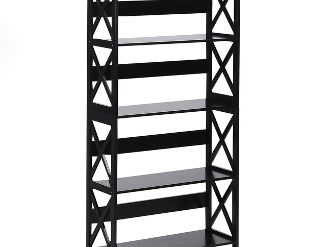 Sarantino Daphne 5-tier Cross Panel Bookshelf
