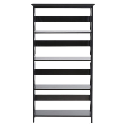 Sarantino Daphne 5-tier Cross Panel Bookshelf