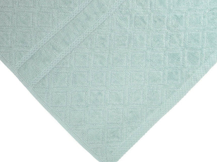 Premium Velour Diamond Design Jacquard Bath Towel (Aqua)