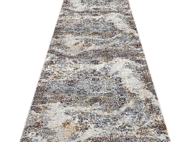 Luxe Vintage Textured Rug - Light Grey - 240x330