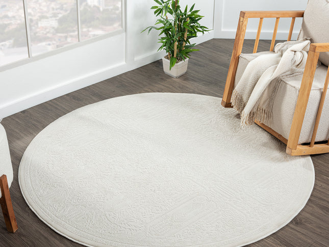 Grande Jacquard Rug - Ivory - 300x400