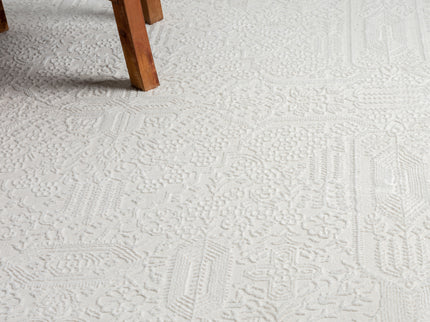 Grande Jacquard Rug - Ivory - 300x400