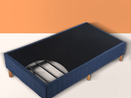Metal Bed Frame Mattress Foundation Blue ‚Äì Double