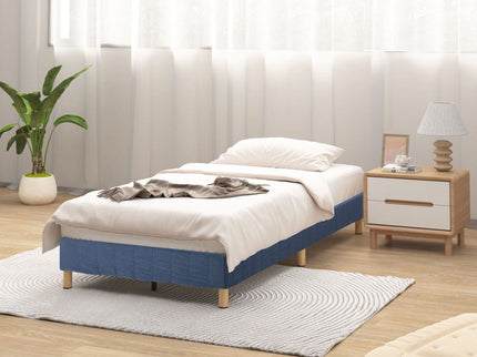 Metal Bed Frame Mattress Foundation Blue ‚Äì Double
