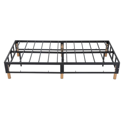 Metal Bed Frame Mattress Foundation Blue ‚Äì Single