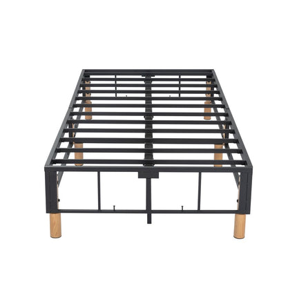 Metal Bed Frame Mattress Foundation Blue ‚Äì Single