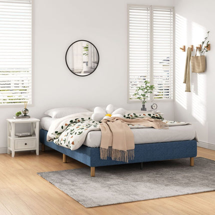 Metal Bed Frame Mattress Foundation Blue ‚Äì Single