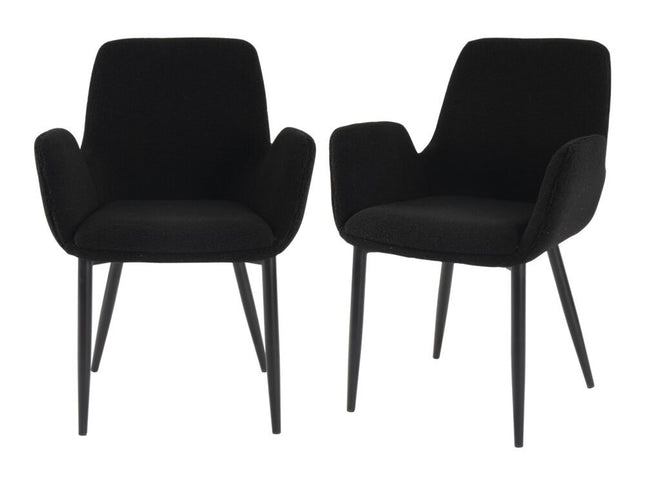 Charcoal Embrace Boucle – teddy Sherpa Fabric Armchair Set