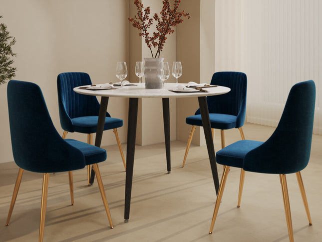 Ocean’s Velvet Dining Set