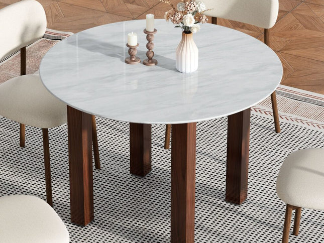 Willowmarble Round Dining Table