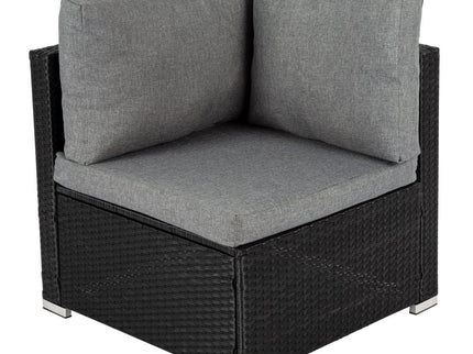 6PCS Outdoor Modular Lounge Sofa Coogee-Black